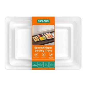 Nesting serving trays